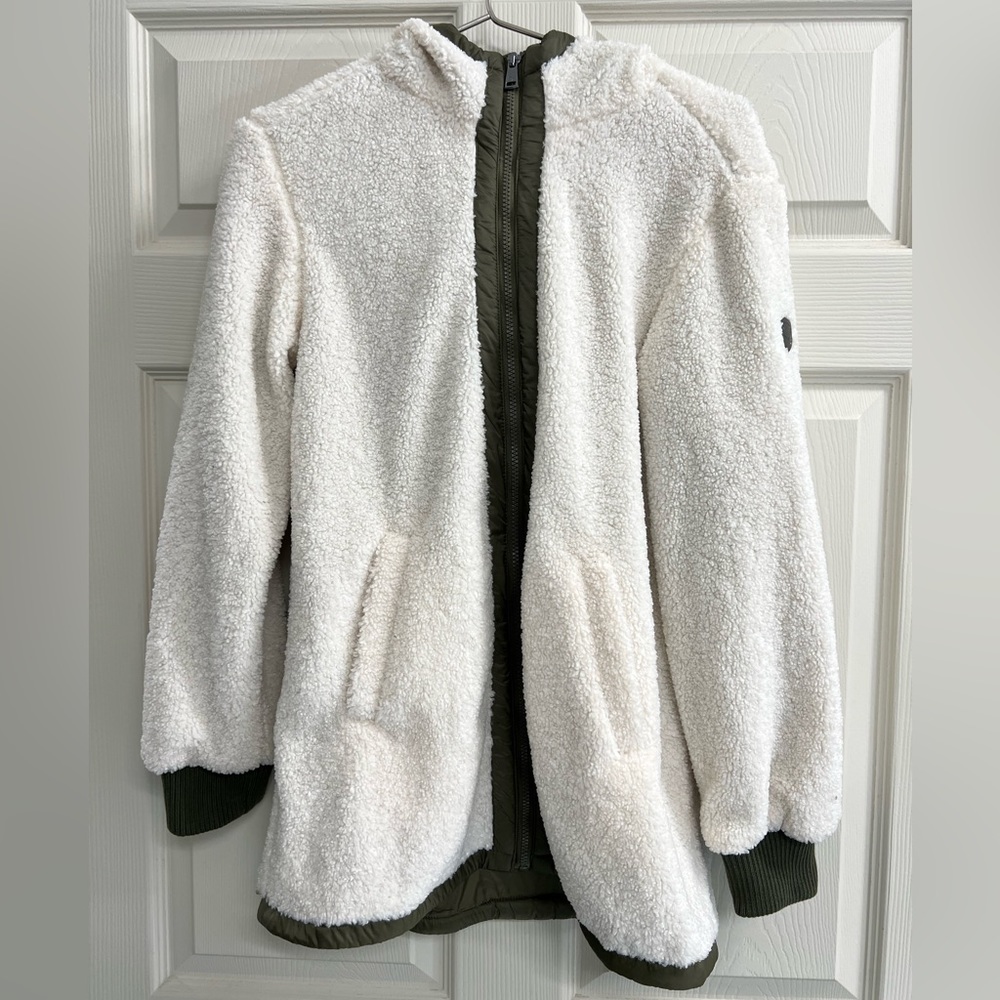 1 Madison Expedition Heritage Collection Small Womens Ivory & Olive Jacket - EUC